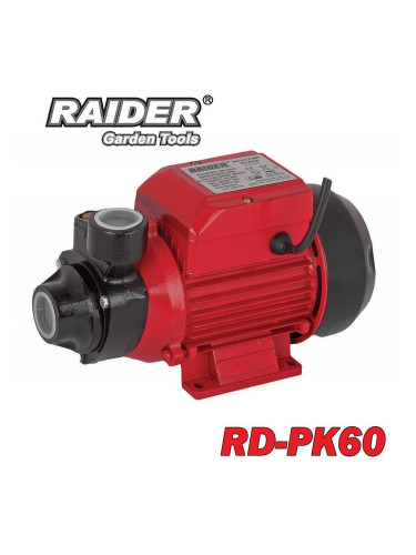 Помпа водна, градинска, центробежна, RAIDER RD-PK60, 370W, 1", 35 м напор