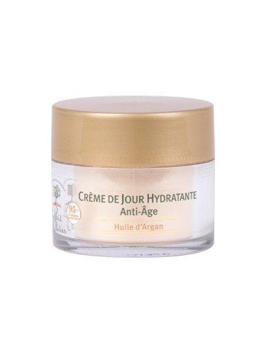Le Petit Olivier Argan Oil Moisturizing Day Cream Anti-Aging Дневен крем за лице за жени 50 ml