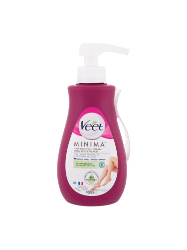 Veet Minima Hair Removal Cream Dry Skin Продукти за депилация за жени 400 ml