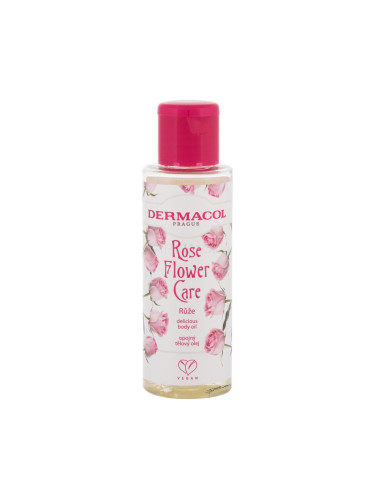 Dermacol Rose Flower Care Олио за тяло за жени 100 ml
