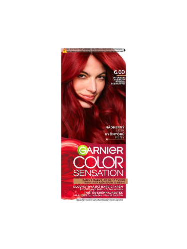 Garnier Color Sensation Боя за коса за жени 40 ml Нюанс 6,60 Intense Ruby