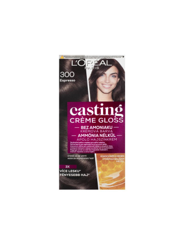L'Oréal Paris Casting Creme Gloss Боя за коса за жени 48 ml Нюанс 300 Espresso