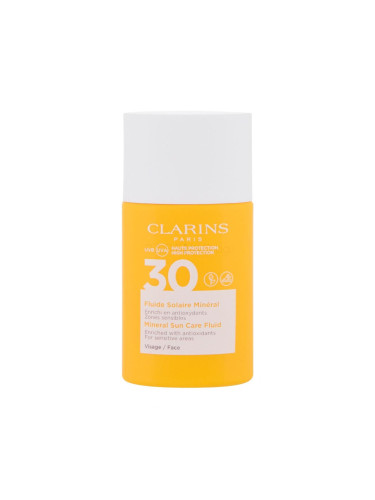 Clarins Sun Care Mineral SPF30 Слънцезащитен продукт за лице за жени 30 ml