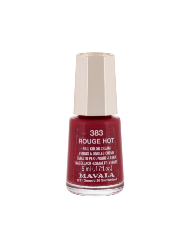 MAVALA Mini Color Cream Лак за нокти за жени 5 ml Нюанс 383 Rouge Hot