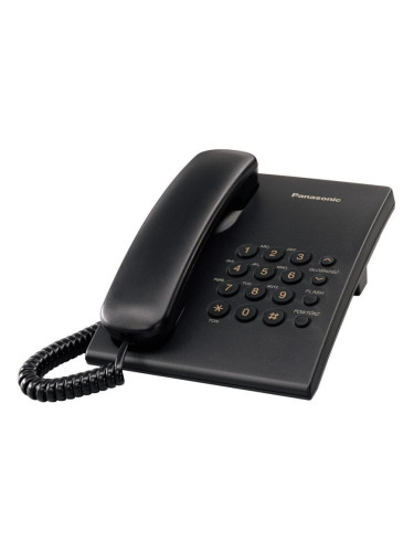 Стационарен телефон Panasonic KX-TS500, черен