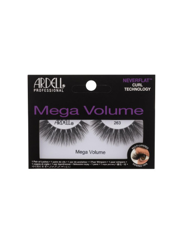 Ardell Mega Volume 263 Изкуствени мигли за жени 1 бр Нюанс Black