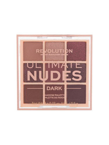Makeup Revolution London Ultimate Nudes Сенки за очи за жени 8,1 гр Нюанс Dark