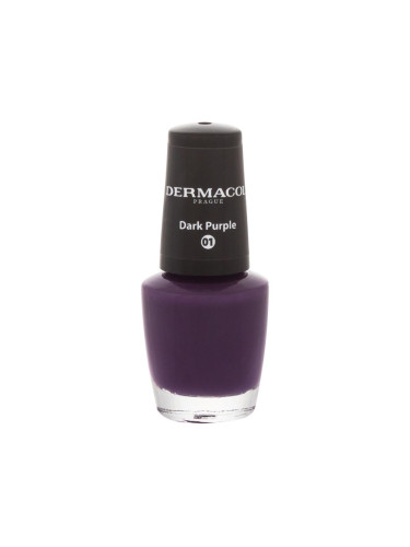 Dermacol Nail Polish Mini Autumn Limited Edition Лак за нокти за жени 5 ml Нюанс 01 Dark Purple
