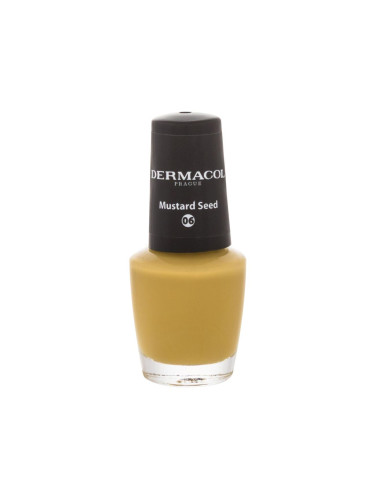 Dermacol Nail Polish Mini Autumn Limited Edition Лак за нокти за жени 5 ml Нюанс 06 Mustard Seed