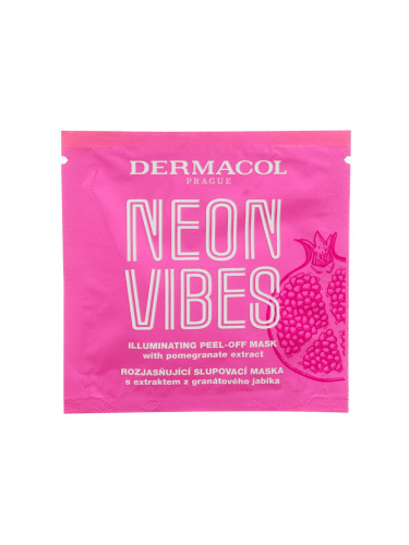 Dermacol Neon Vibes Illuminating Peel-Off Mask Маска за лице за жени 8 ml