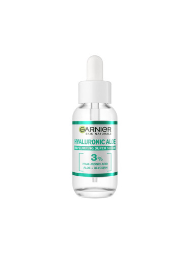 Garnier Skin Naturals Hyaluronic Aloe Replumping Super Serum Серум за лице за жени 30 ml
