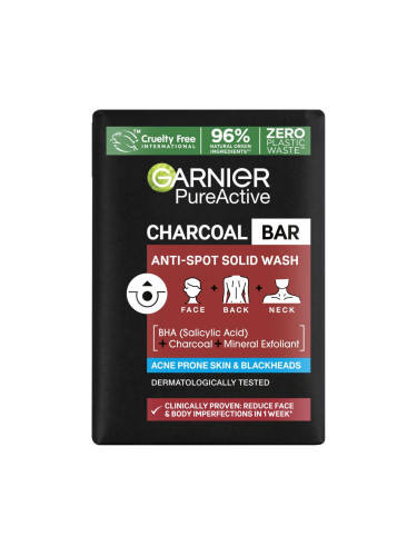 Garnier Pure Active Charcoal Bar Почистващ сапун 100 гр