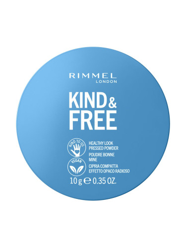 Rimmel London Kind & Free Healthy Look Pressed Powder Пудра за жени 10 гр Нюанс 01 Translucent