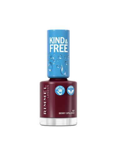 Rimmel London Kind & Free Лак за нокти за жени 8 ml Нюанс 157 Berry Opulence