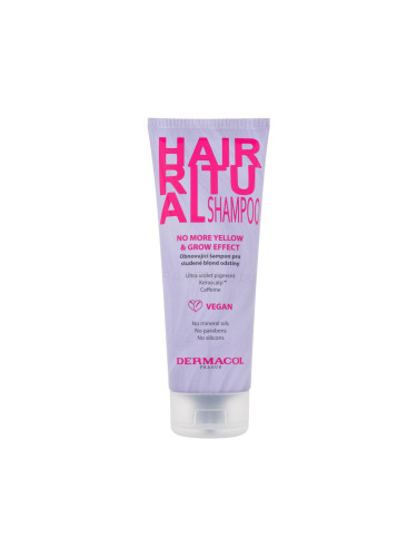 Dermacol Hair Ritual No More Yellow & Grow Shampoo Шампоан за жени 250 ml