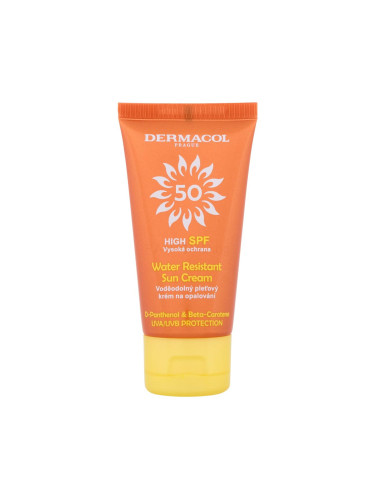 Dermacol Sun Water Resistant Cream SPF50 Слънцезащитен продукт за лице 50 ml