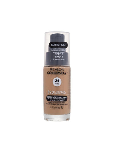 Revlon Colorstay Combination Oily Skin SPF15 Фон дьо тен за жени 30 ml Нюанс 320 True Beige