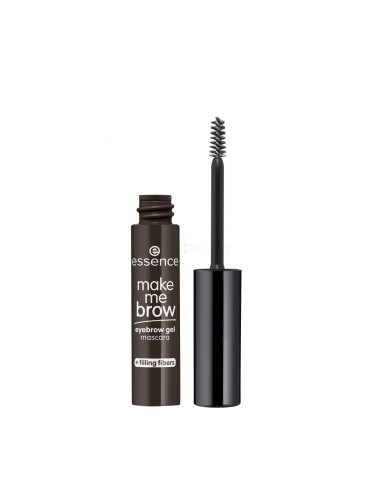 Essence Make Me Brow Eyebrow Gel Mascara Спирала за вежди за жени 3,8 ml Нюанс 06 Ebony Brows