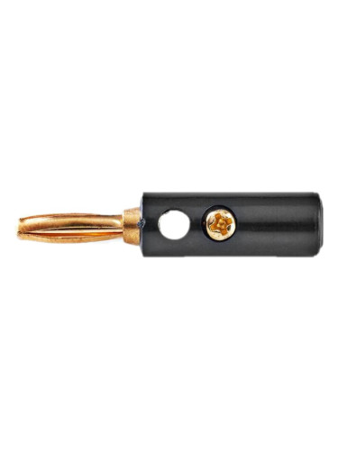 Банан щекер, 4mm, черен, CAVC26900BKG, NEDIS