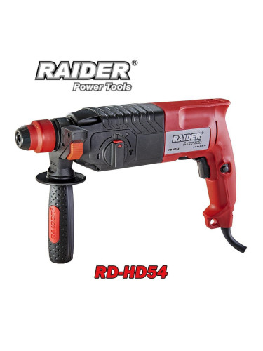 Перфоратор електрически RAIDER RD-HD54, 750W, 2.2J, SDS-plus
