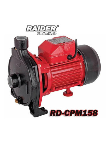 Помпа водна, градинска, центробежна, RAIDER RD-CPM158, 750W, 1", 28 м напор