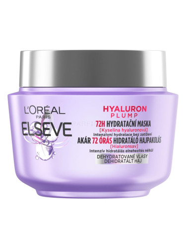 L'Oréal Paris Elseve Hyaluron Plump Moisture Hair Mask Маска за коса за жени 300 ml