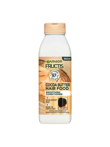Garnier Fructis Hair Food Cocoa Butter Smoothing Conditioner Балсам за коса за жени 350 ml
