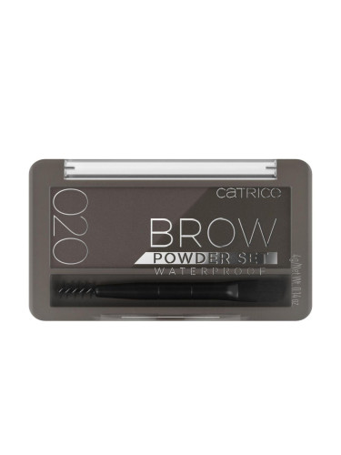 Catrice Brow Powder Set Waterproof Комплекти и палитри за вежди за жени 4 гр Нюанс 020 Ash Brown