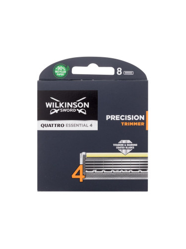 Wilkinson Sword Quattro Essential 4 Precision Trimmer Резервни ножчета за мъже Комплект
