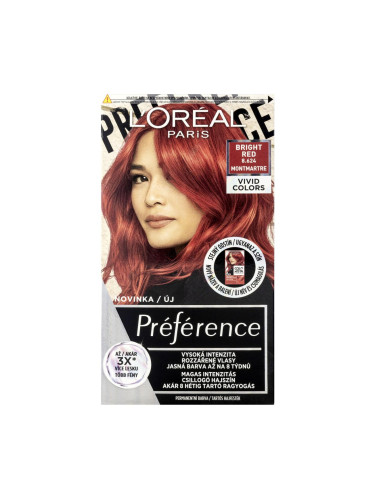 L'Oréal Paris Préférence Vivid Colors Боя за коса за жени 60 ml Нюанс 8.624 Bright Red