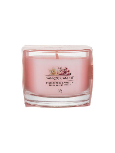 Yankee Candle Pink Cherry & Vanilla Ароматна свещ 37 g