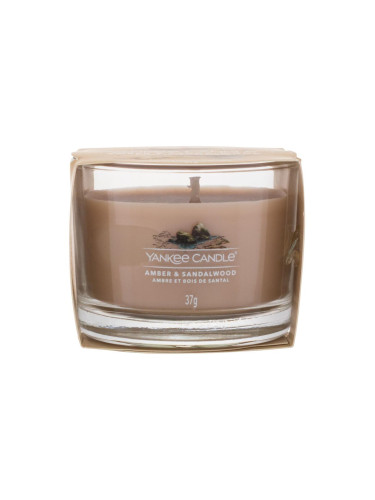 Yankee Candle Amber & Sandalwood Ароматна свещ 37 g