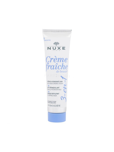 NUXE Creme Fraiche de Beauté 3-In-1 Cream & Make-Up Remover & Mask Дневен крем за лице за жени 100 ml