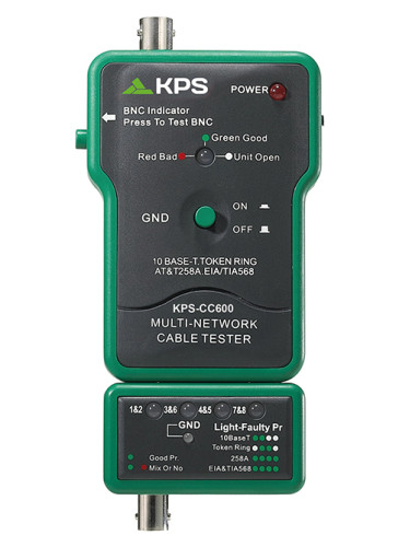 KPS-CC600 - Универсален тестер на мрежи, BNC, UTP, STP, KPS