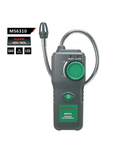 MS6310 - Детектор на утечки на газ пропан-бутан, метан, алкохол, разтворители, MASTECH
