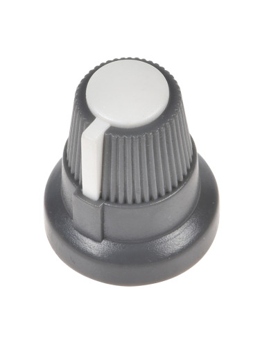 Копче за потенциометър Ф14х19.3mm, с фланец и индикаторна линия