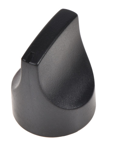 Копче за потенциометър Ф20x24mm, надлъжна индикаторна линия, черно