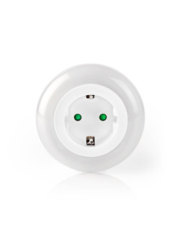 LED нощна лампа с контакт и сензор за здрач, 3 цвята, LNLGSOCK01, Nedis