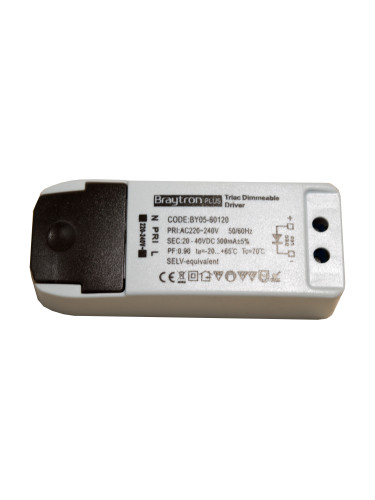LED захранване Dimmable Driver, входно напрежение 220-240VAC, изходно напрежение 20-40VDC, BY05-60120, димируем