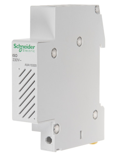 Звънец, електрически, за DIN шина, 230VAC, 80dB, бял, A9A15320, Schneider Electric