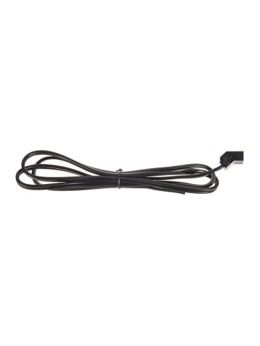 Захранващ кабел за вентилатор 2x0.75mm2, 1m, черен, поливинилхлорид (PVC)