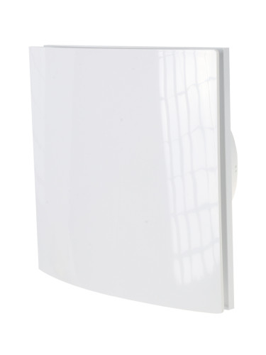 Вентилатор за баня MMP-120, ф120mm с клапа, 220VAC, 18W, 150 m3/h, квадратен 188x207mm, бял