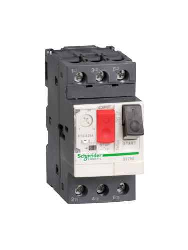 Моторна термо-магнитна защита, GV2ME14AP, трифазна, 6-10A, 230-690VAC, SCHNEIDER ELECTRIC