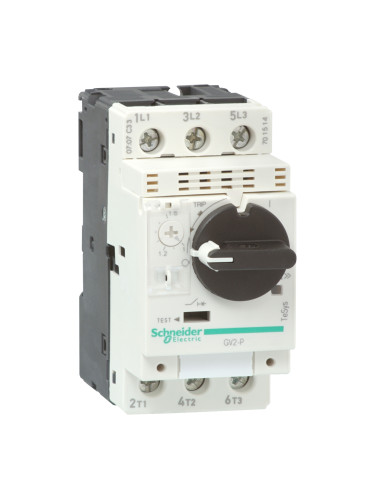 Моторeн термично-токов прекъсвач, GV2P10, трифазeн, 4-6.3A, 230-690VAC, SCHNEIDER ELECTRIC