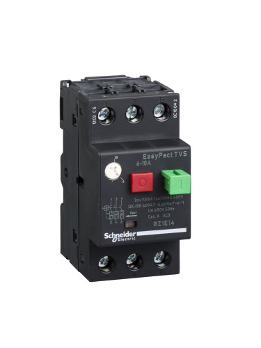 Моторна термо-магнитна защита GZ1Е14, трифазна, 6-10A, 230-690VAC, SCHNEIDER ELECTRIC