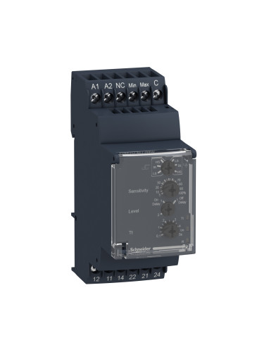 Контролно реле за ниво RM35LM33MW, 24~240VAC/VDC, 2xNO/NC, IP30, DIN