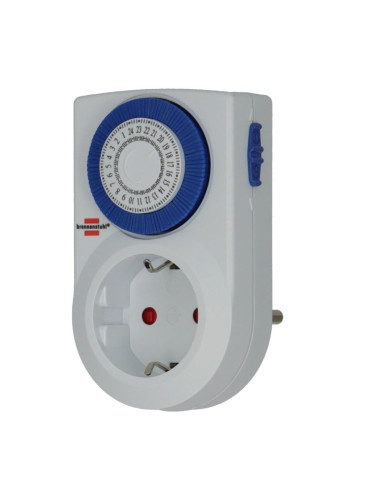 Таймер за контакт, механичен, 24-часов, MMZ-20, 220VAC, 16A, 3500W, IP20, Brennenstuhl, 1506160