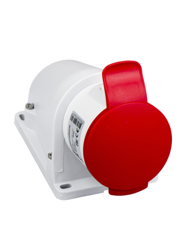 Индустриален съединител, контакт, трифазен, 32A, 415VAC, 3P+N+E, SCHNEIDER PKF32W435
