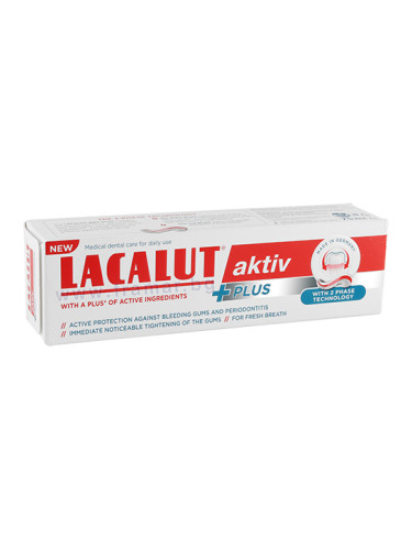 ПАСТА ЗА ЗЪБИ ЛАКАЛУТ АКТИВ ПЛЮС 75 мл