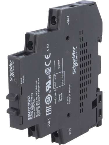Солид стейт реле SSM1D36BD, монофазно, полупроводниково, 1-100VDC, 6A